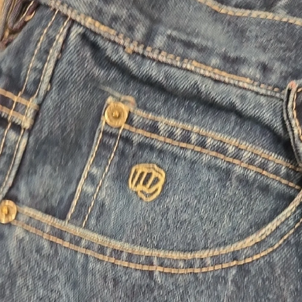 Rockamn Blue Jeans with Red Accents - Picture 3 of 4
